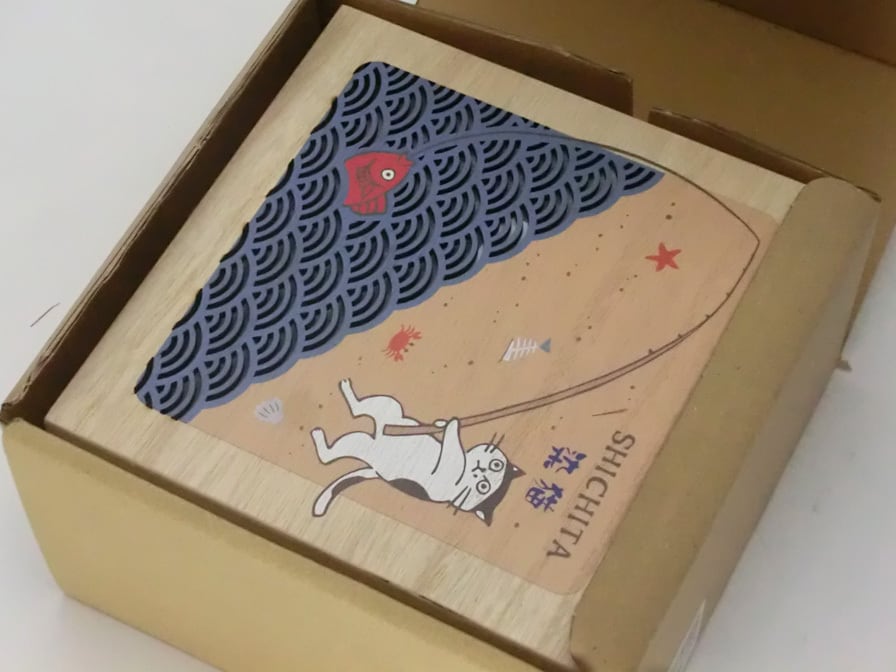N7-3053C SHICHITA 猫 小皿揃 木箱入 | 山勝美濃陶苑 公式オンライン