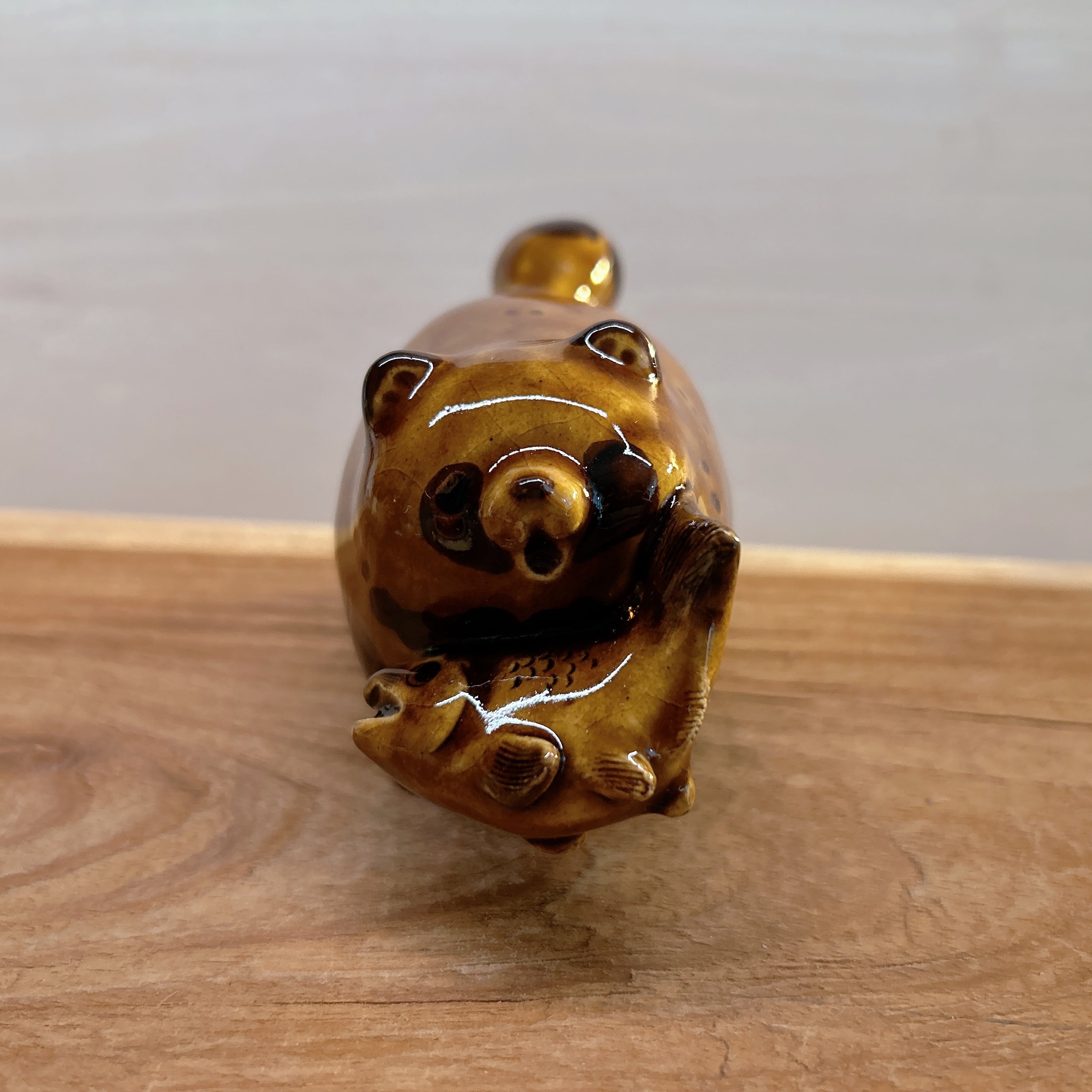 木彫りの熊風たぬき 捕獲失敗 | BlueBell