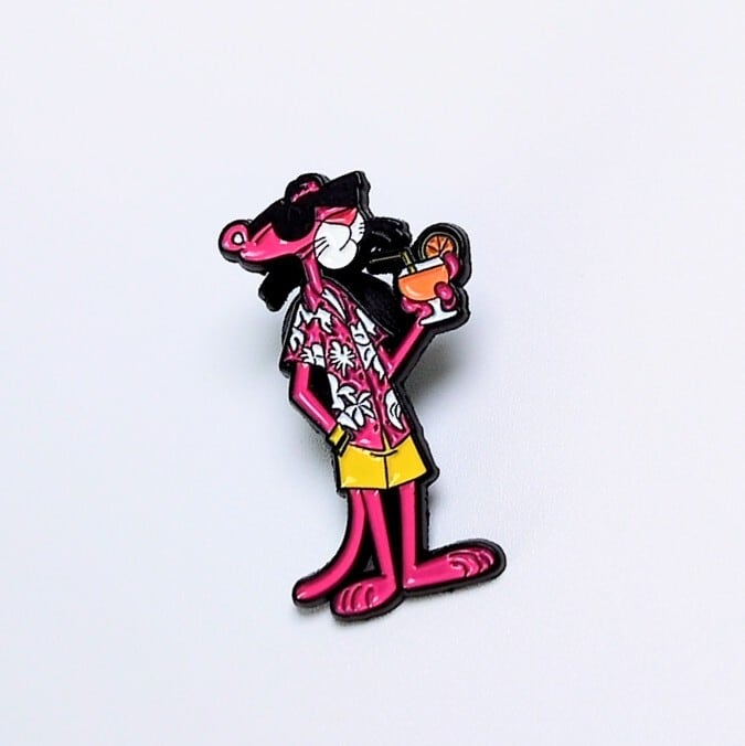 送料無料！ ★ピンズ PINS★ピンバッジ 【 The Pink Panther (ピンクパンサー)】〚アメリカン雑貨 アメトイ〛