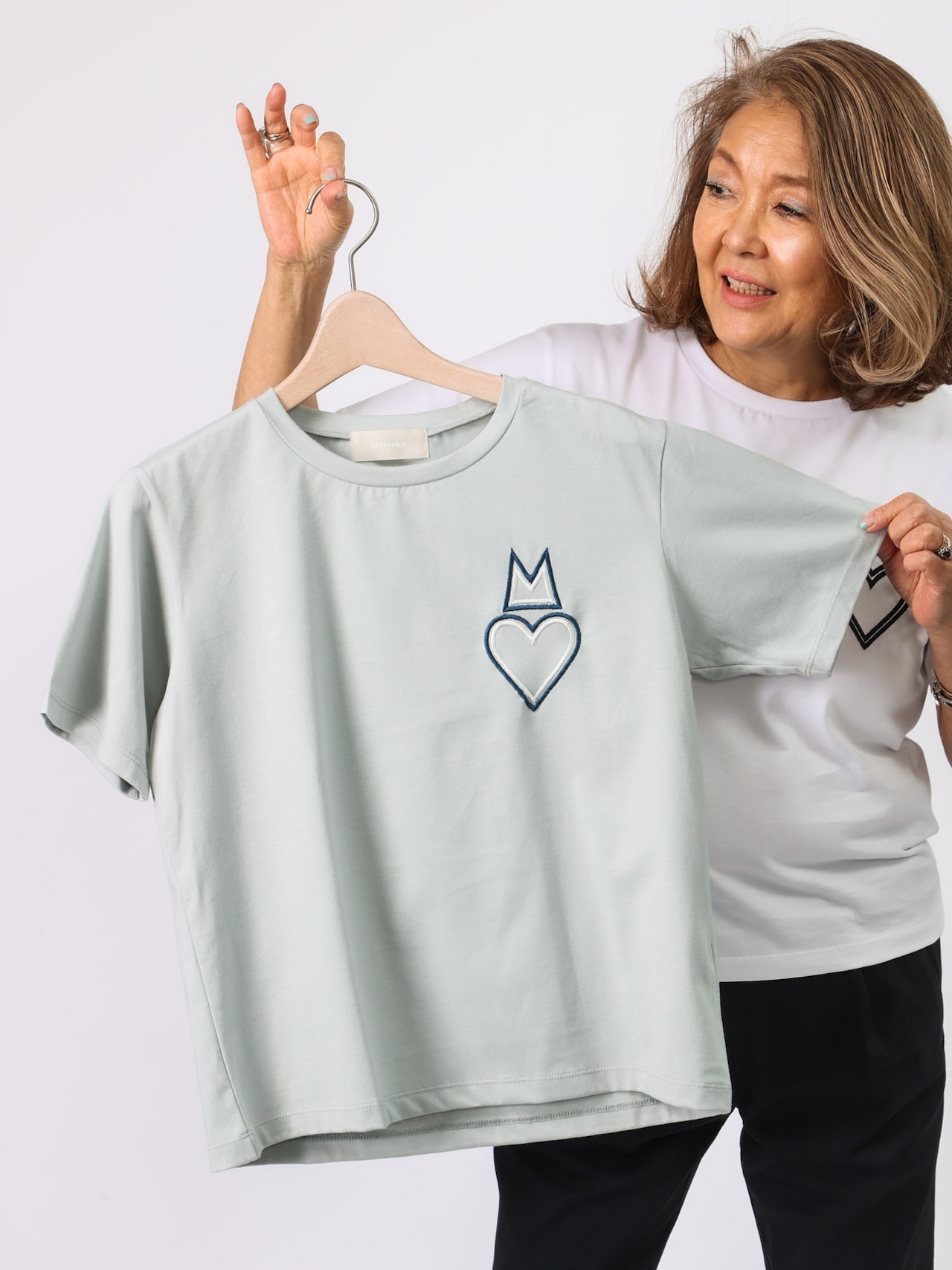 Mモチーフカットソー(Mylanka)