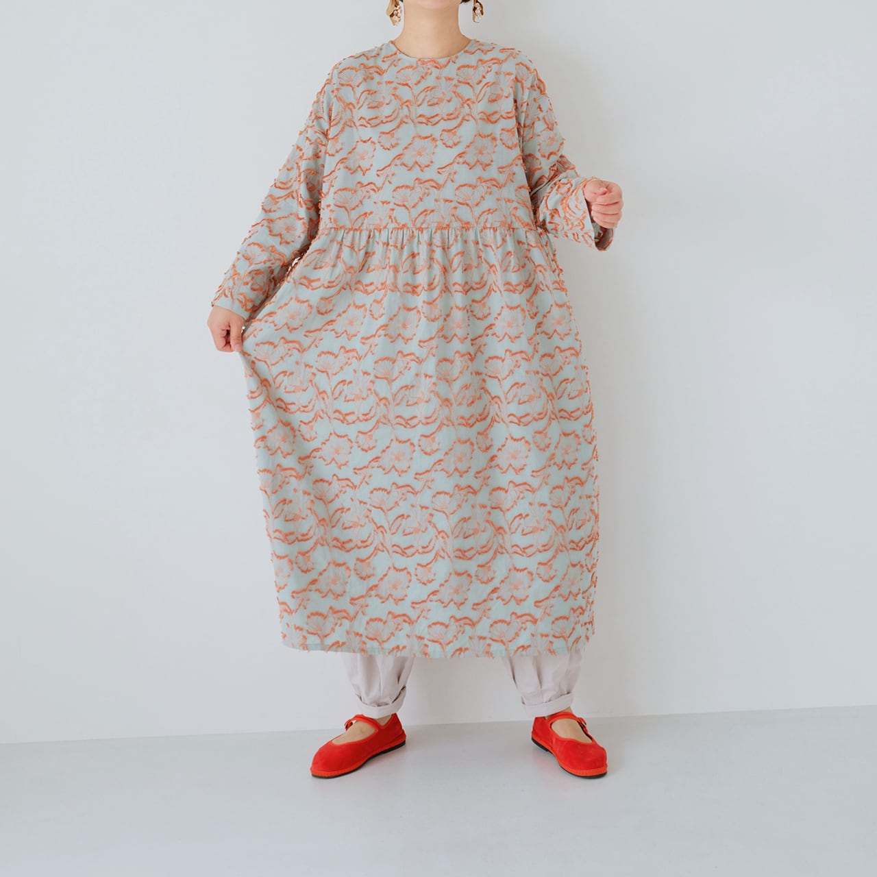 dookkara 2wayカットワークワンピース羽織 | dookkara