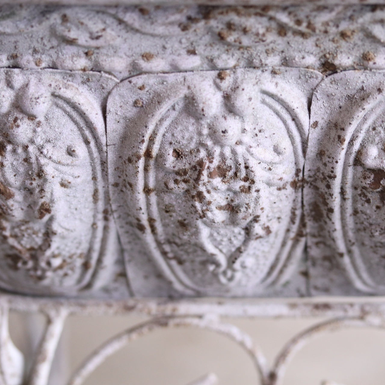 Y木さま専用:ブリキ植木鉢　アンティークポットスタンド A　アンティーク調　シャビーシック　オシャレ　JG 70