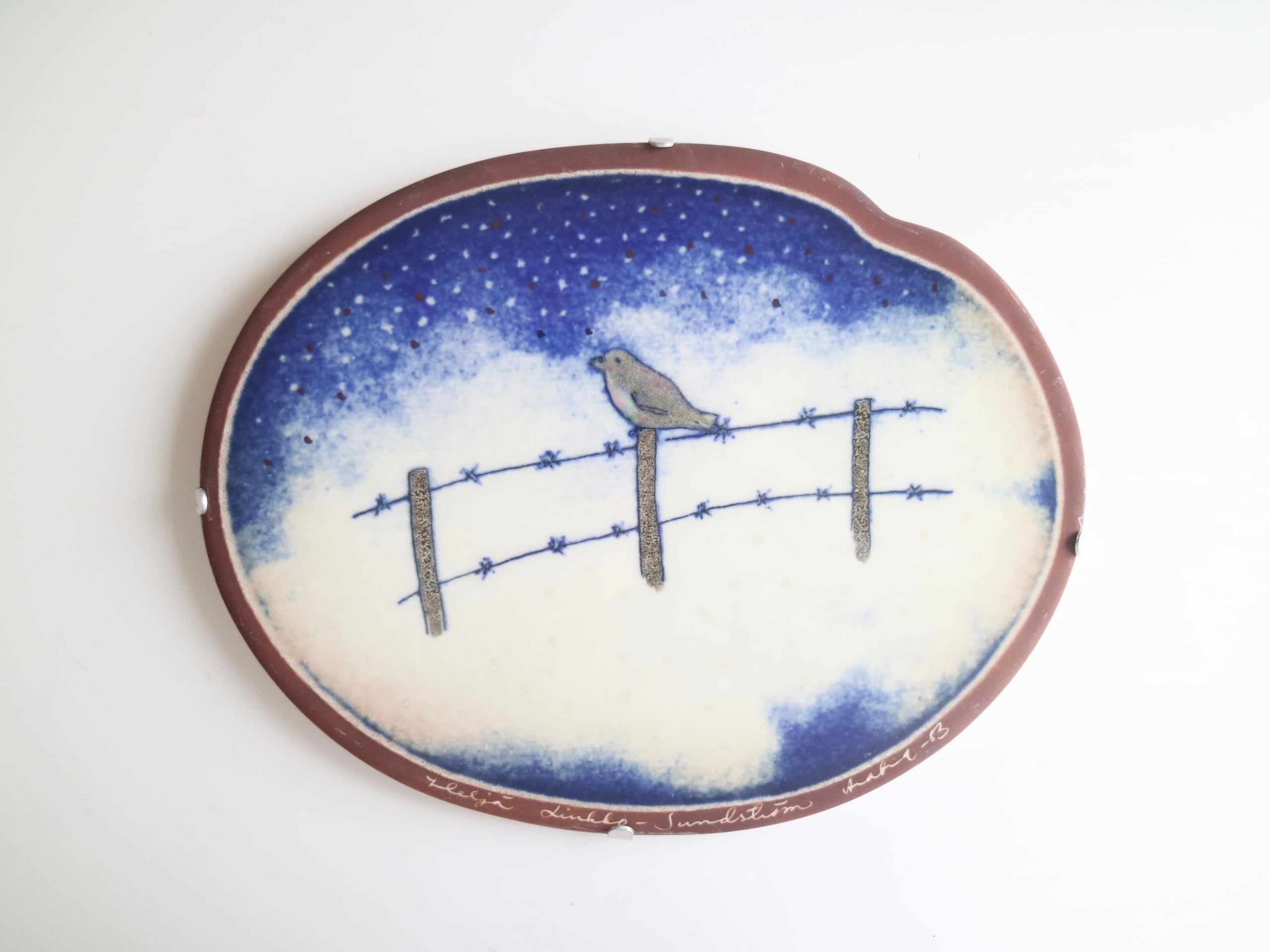 再入荷】ARABIA / Helja ヘルヤ / スズメの陶板 No.6324 | Taloni