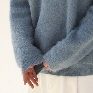 シャギーラウンドネックニット　MT0080368