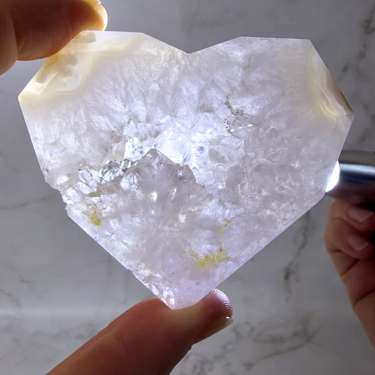 アゲートジオード ハート ＊ Agate ＊ 天然石