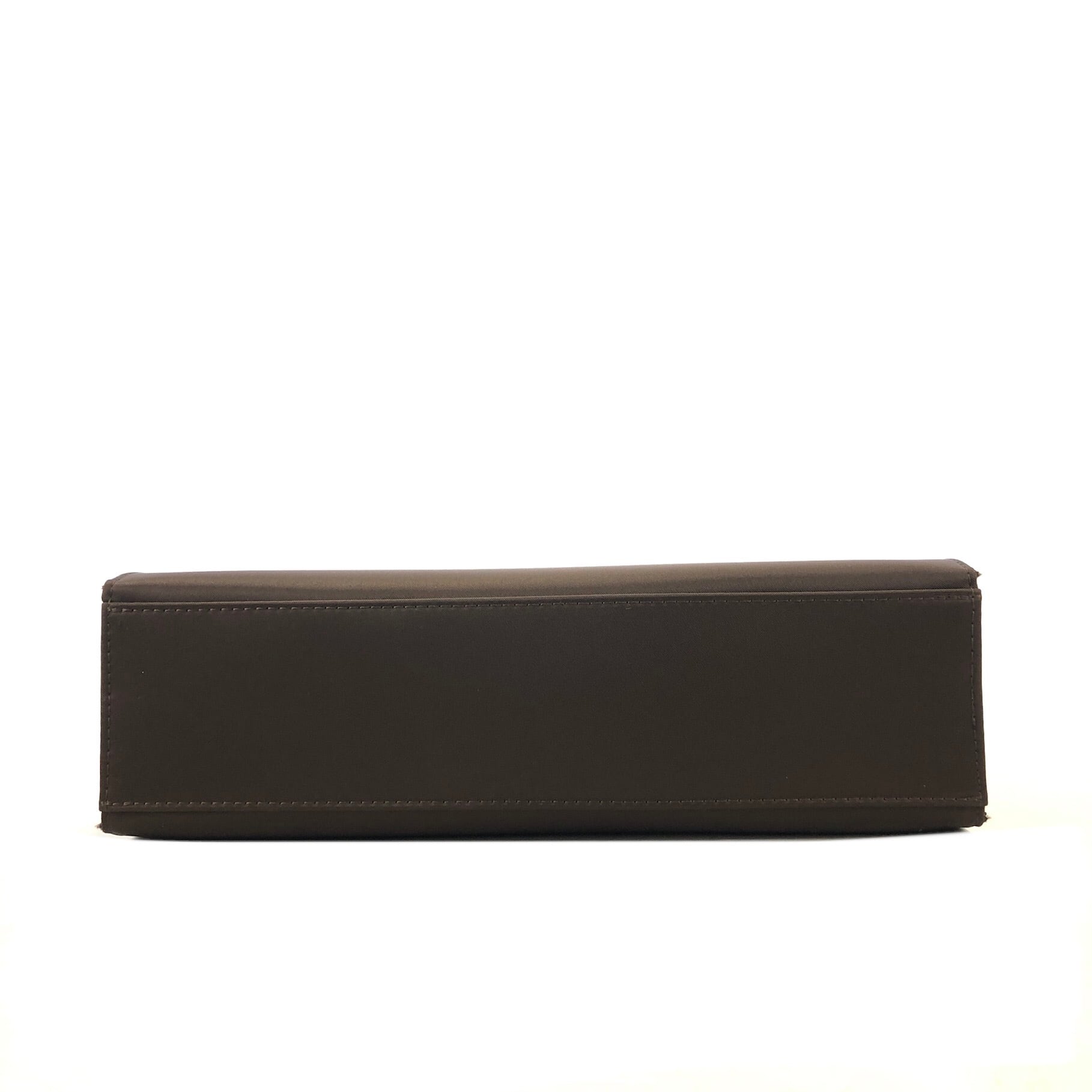 極美品 イヴサンローラン ハンドバッグ べっ甲ハンドル YSLロゴ ナイロン 茶 Yves Saint Laurent イヴ・サンローラン YSLロゴ べっ甲 ナイロン