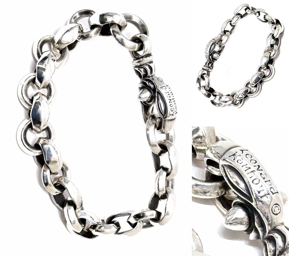 LONE ONES ロンワンズ Leonard Kamhout レナードカムホート シルク リンク ブレスレット ヘロン ブレス SILK LINK BRACELET