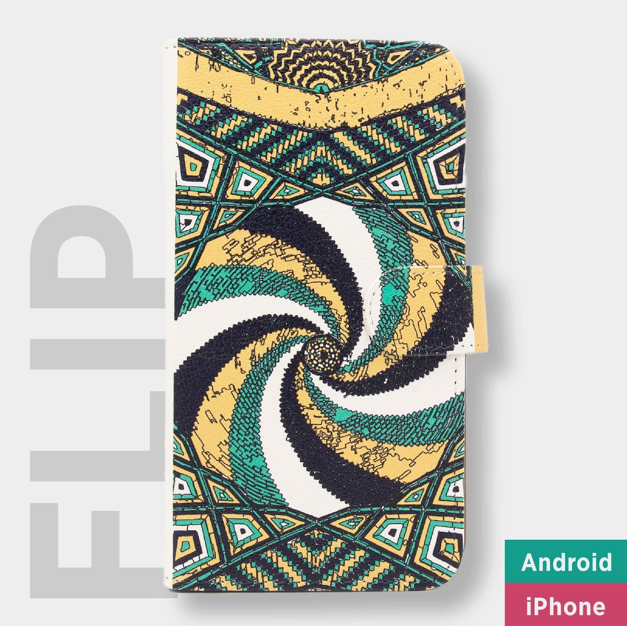 手帳型ケース / Spiral / AndroidもOK