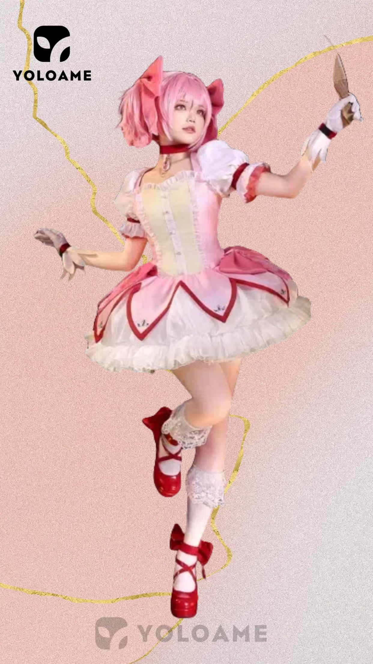 魔法少女まどか☆マギカ まどか 鹿目まどか コスプレ衣装【三分妄想 1