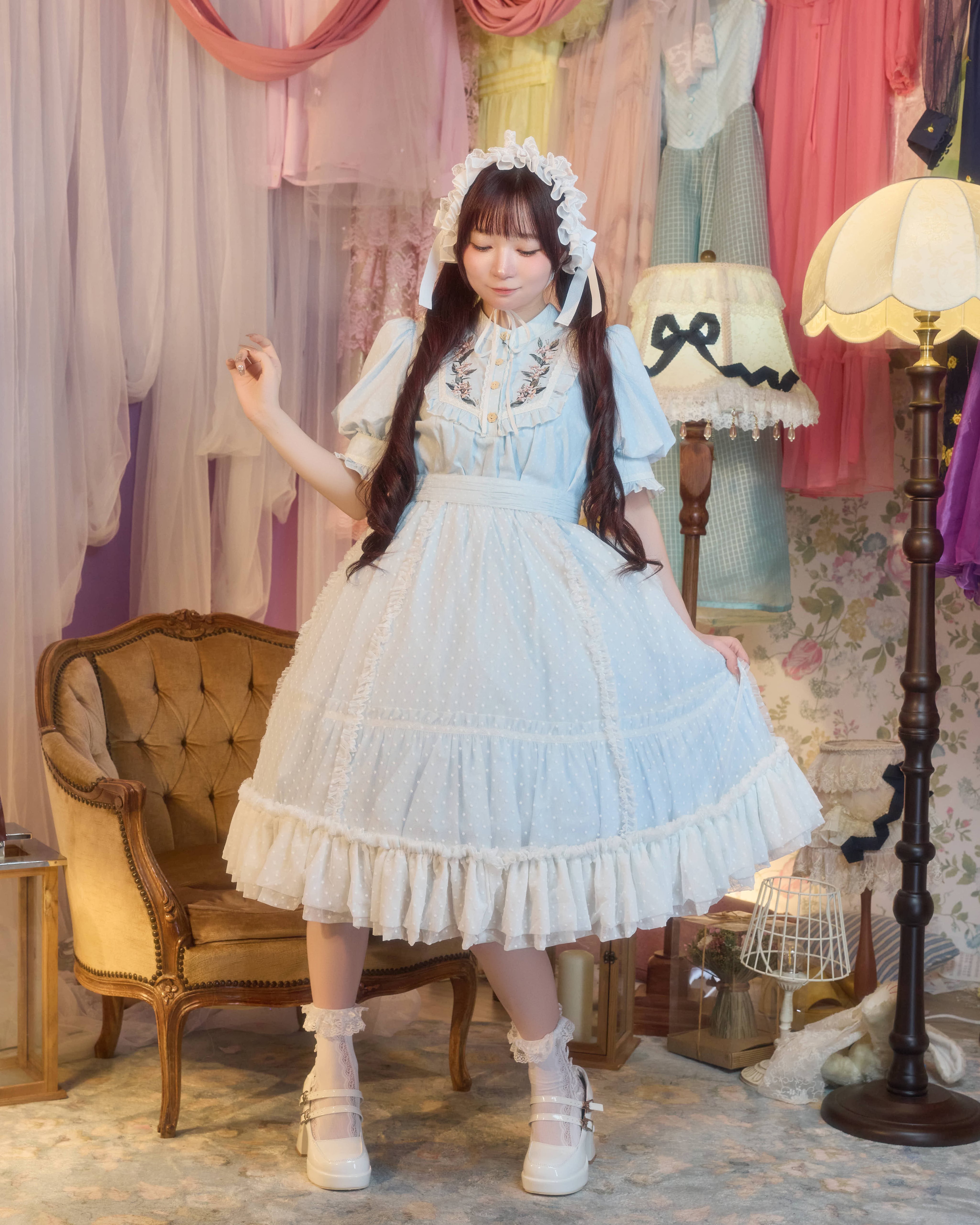 原宿店限定販売中】ジャスミン パフスリーブワンピース | HoshibakoWorks