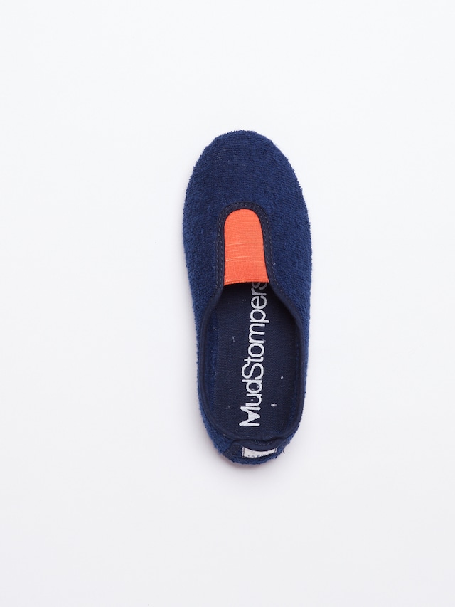 LA CADENA（ラカデナ)　GIMNASIA　SUMMER PILE  (navy×orange）スリッポン　シューズ  14cm～16cm