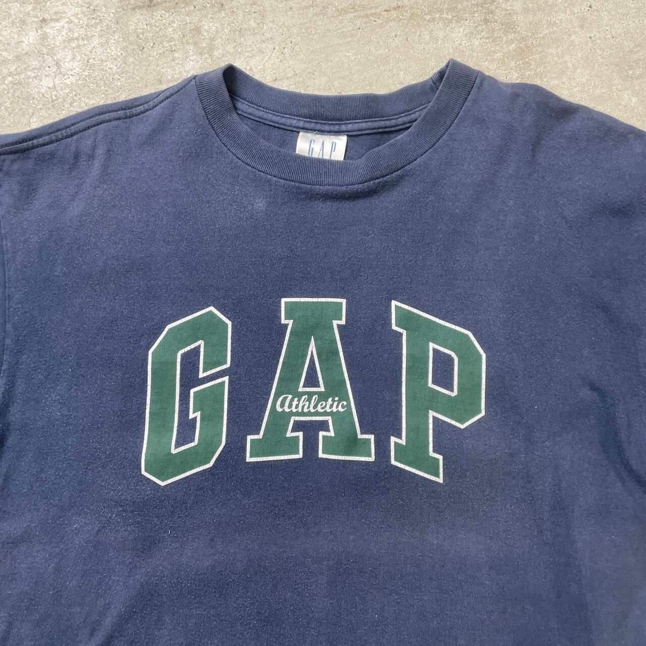 00年代 GAP ギャップ プリント Tシャツ メンズL 古着 00s Y2K 紺色【T 