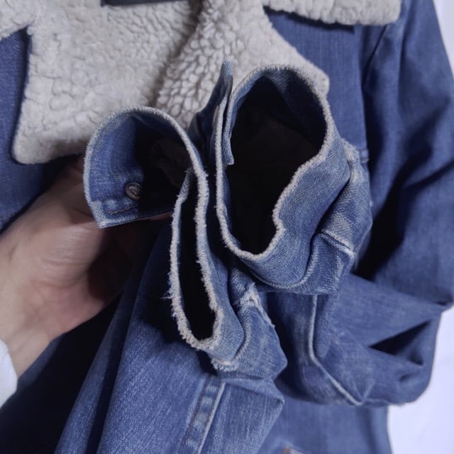 古着 vintage ラングラー シェルパランチコート L オンブレチェック