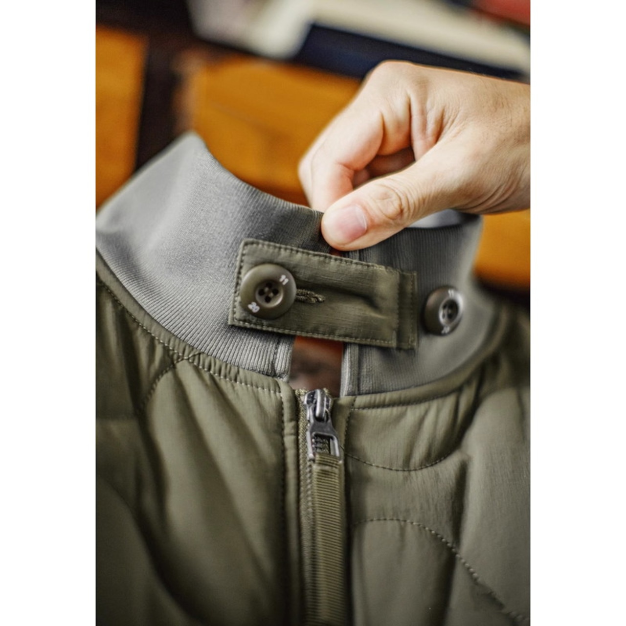 Quilted Zip-Up Long Sleeve Oversized Jacket ◇H0974