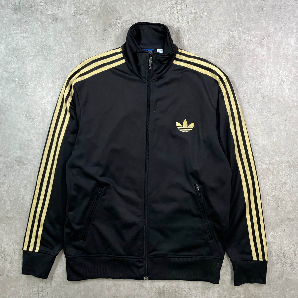 90s adidas アディダス トラックジャケット トレフォイル 黄土 y2k 