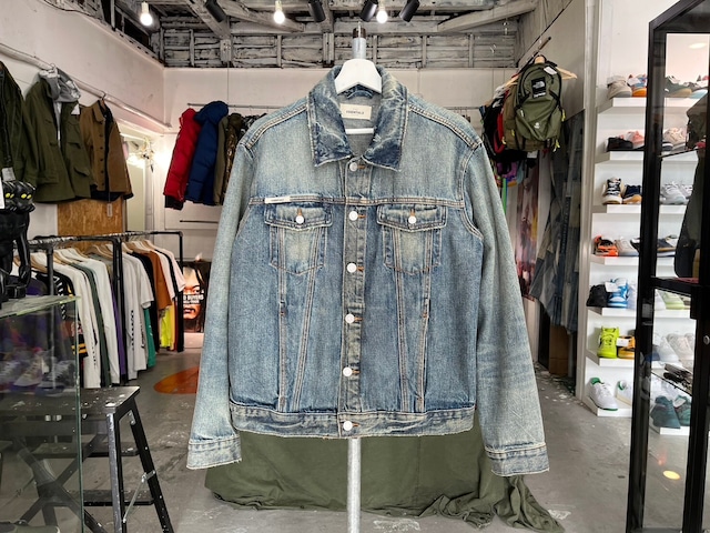 ESSENTIALS DENIM TRUCKER JACKET INDIGO MEDIUM 17040