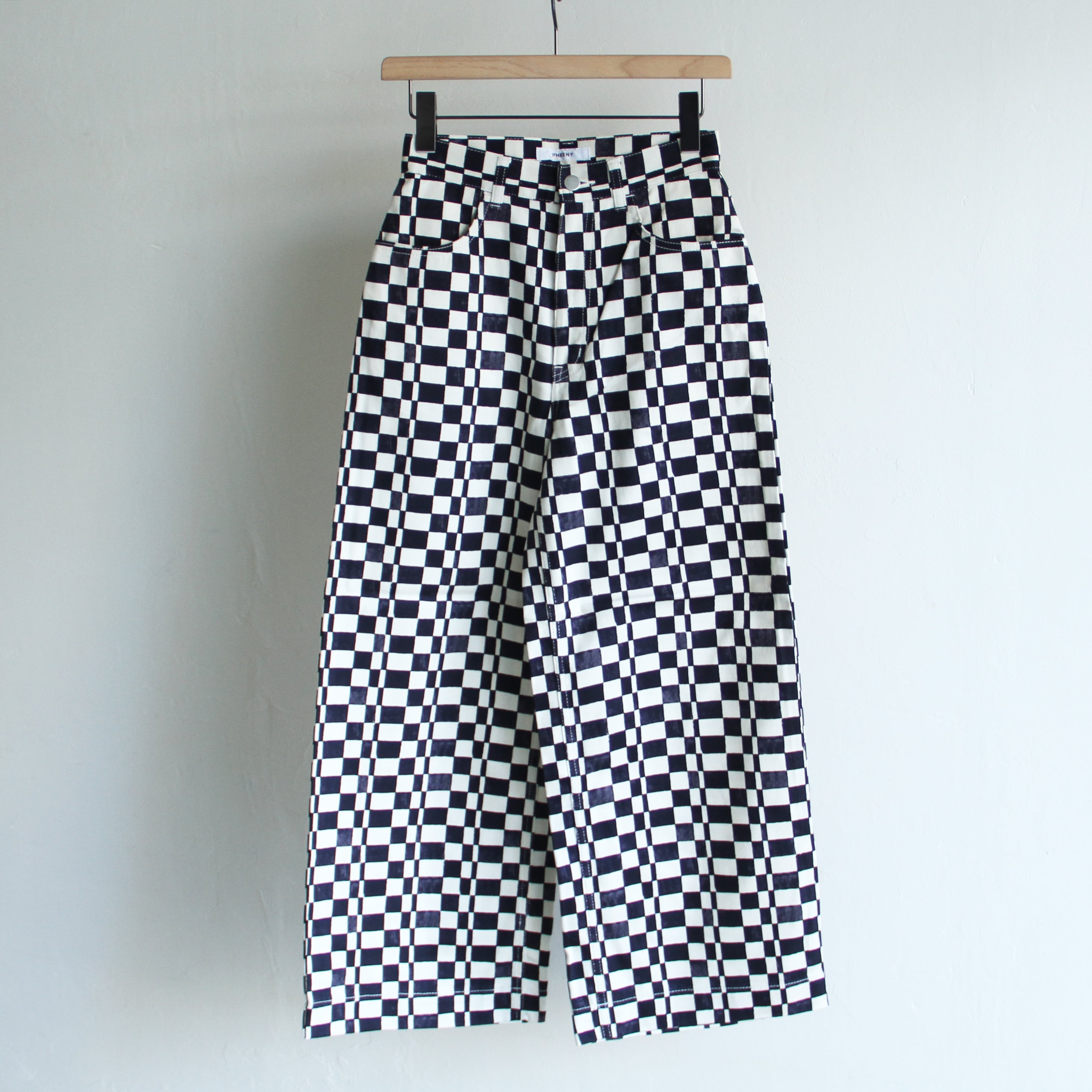 PHEENY Checkered high waist wide pants | Terminal