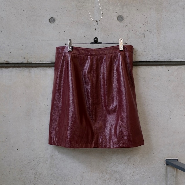 Patent Leather Mini Skirt