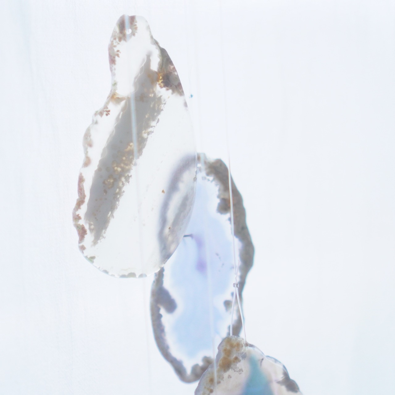 Blue Splash - アゲートヒーリングチャイム / Agate Sun Catcher Wind Chime 998