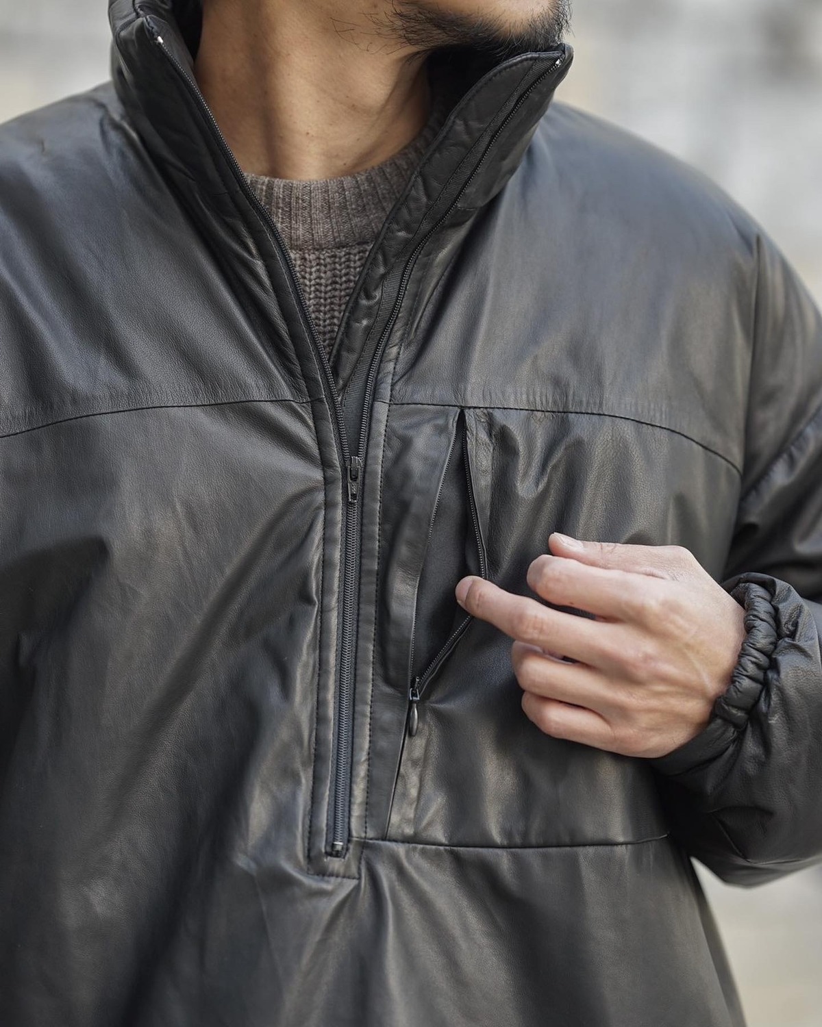 コモリ 2023aw 有り得ん ハーフジップ