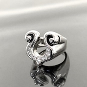 RHYTHMIC HORSESHOE RING with DIAMOND / リズミックホースシューダイヤモンドリング