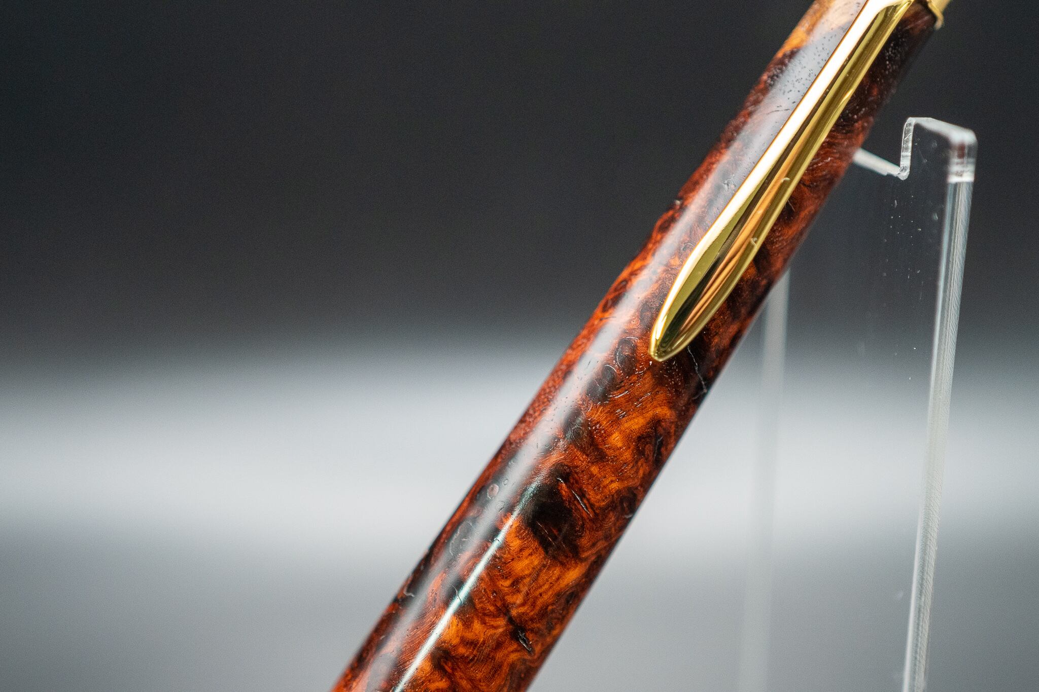 【朱色の銘木】 本花梨紅白 極上 gold MP