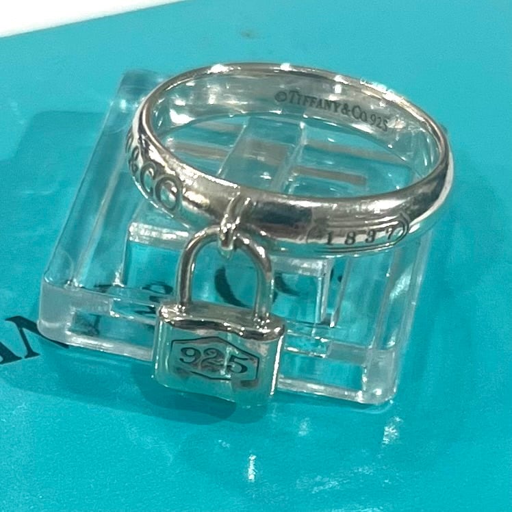 希少【TIFFANY&CO.】【12.5号】 2872 ティファニー カデナロック指輪