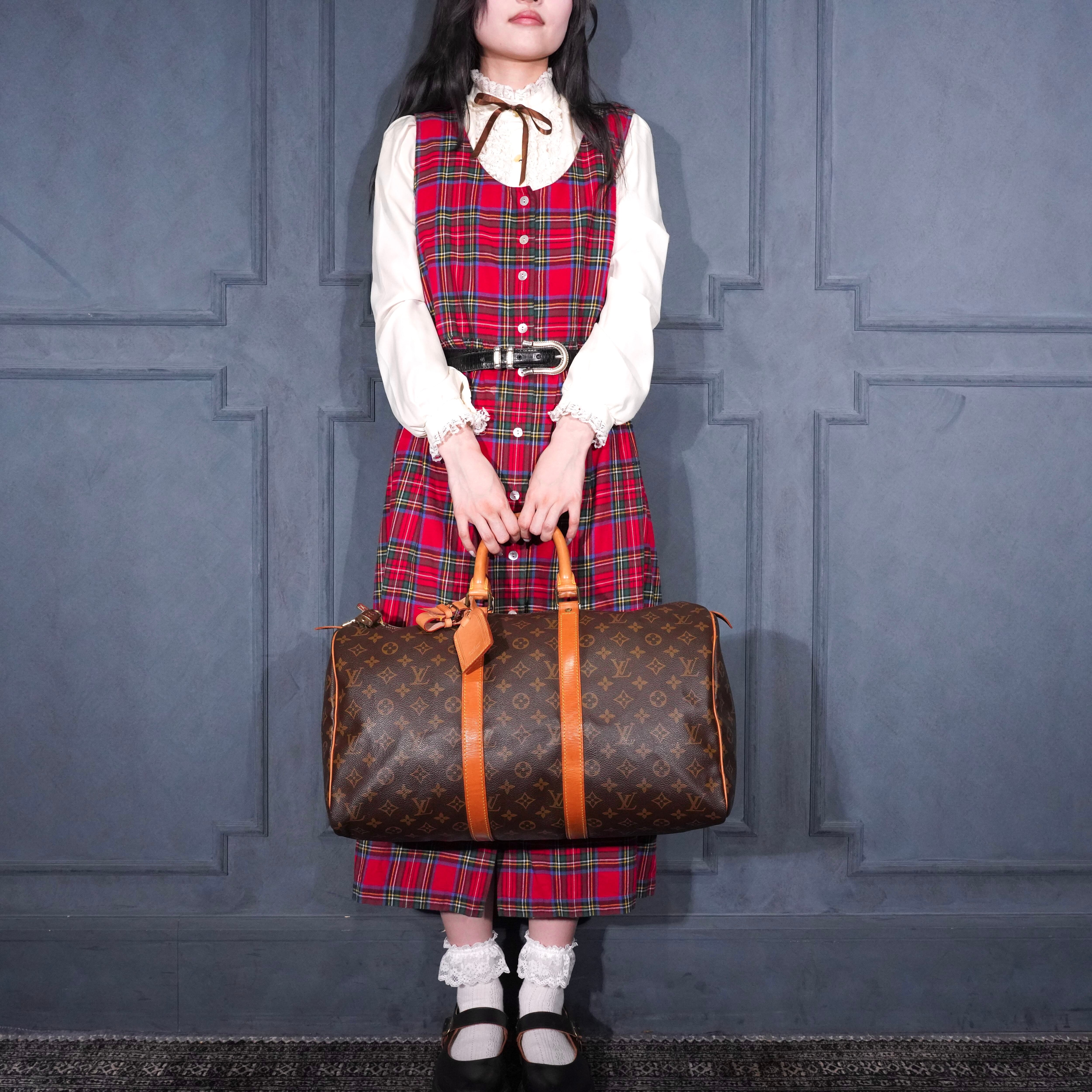 LOUIS VUITTON M41418 VI8902 MONOGRAM PATTERNED BOSTON BAG MADE IN