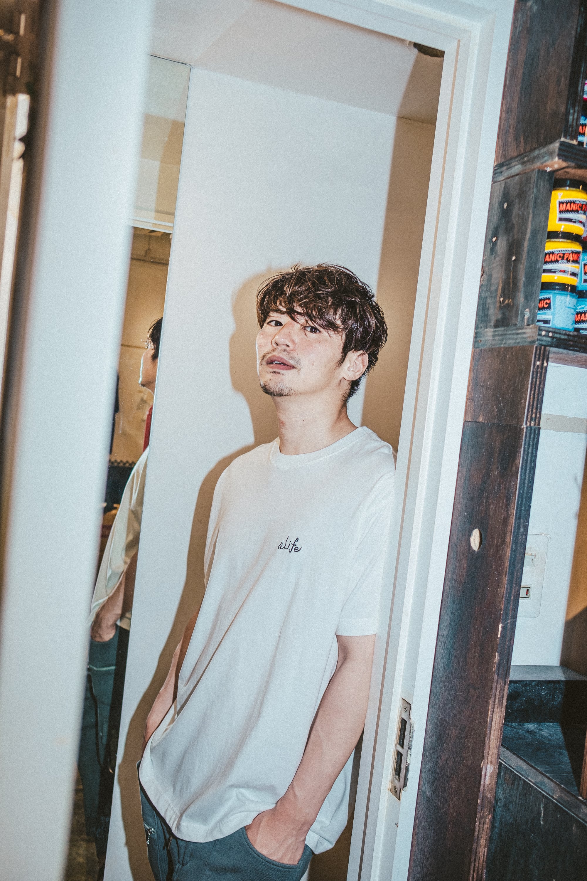 【aLife STANDARD】オーガニックコットンTシャツ / ナチュラル