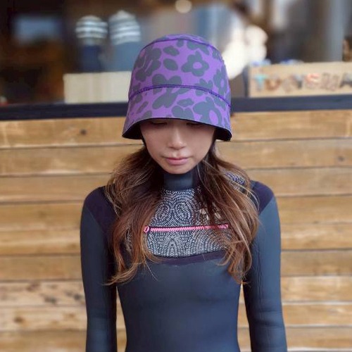 サーフハット　バケットハット　Purple Flower