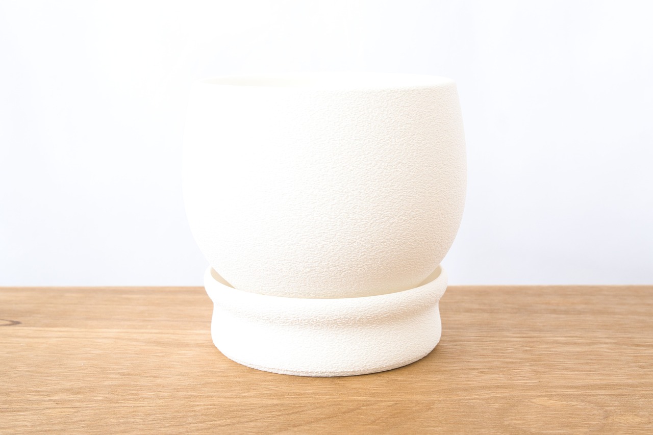 受け皿鉢(4号サイズ)｜ホワイト