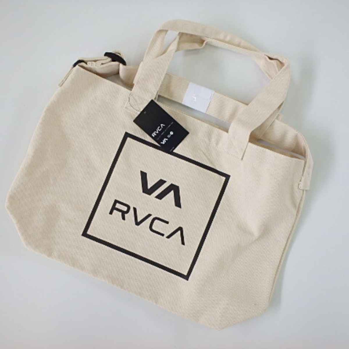 RVCA TOTE BAG BEG /ルーカ BAG トートバッグ ベージュ | TRUNKBASE 