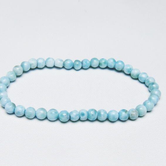 ラリマー ブレスレット 5mm 一点物 メール便可 [M便 1/10] 111-47839