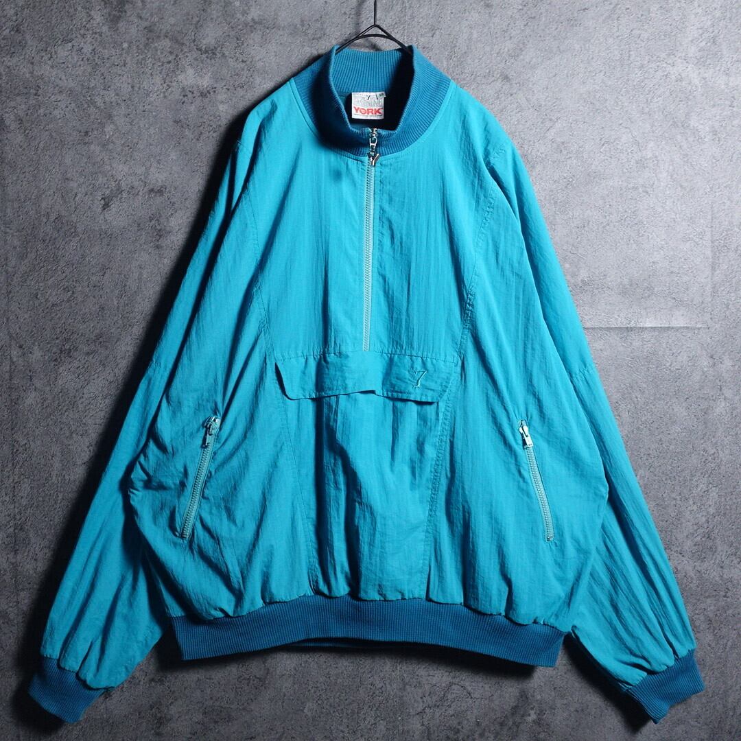 60〜80s EURO Tiffany Blue Anorak Design Blouson