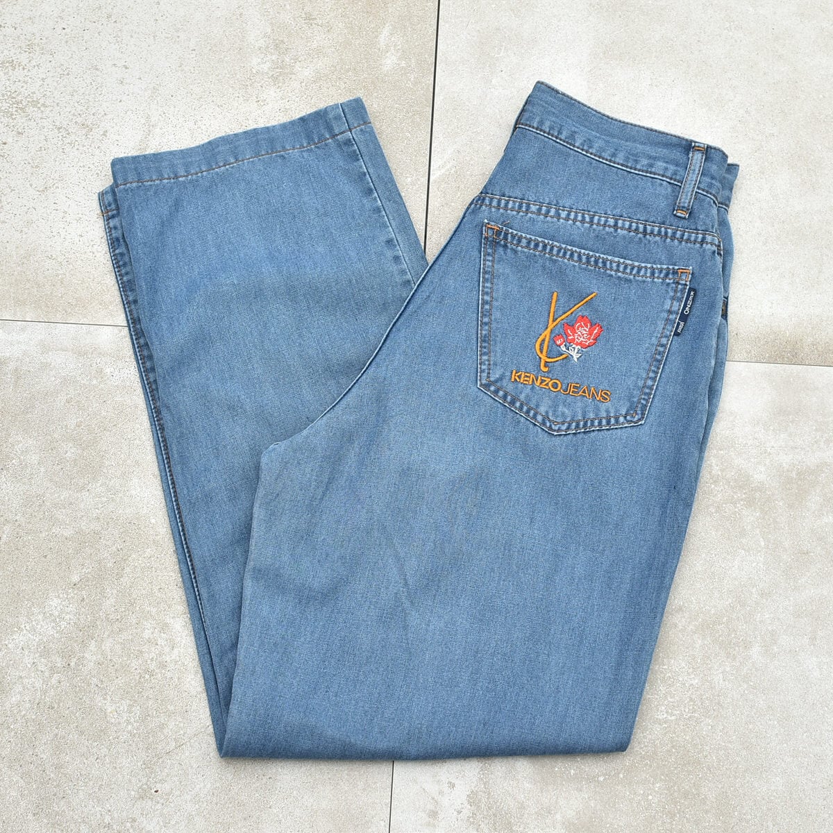 90s KENZO JEANS light oz denim pants | 古着屋 grin days memory ...