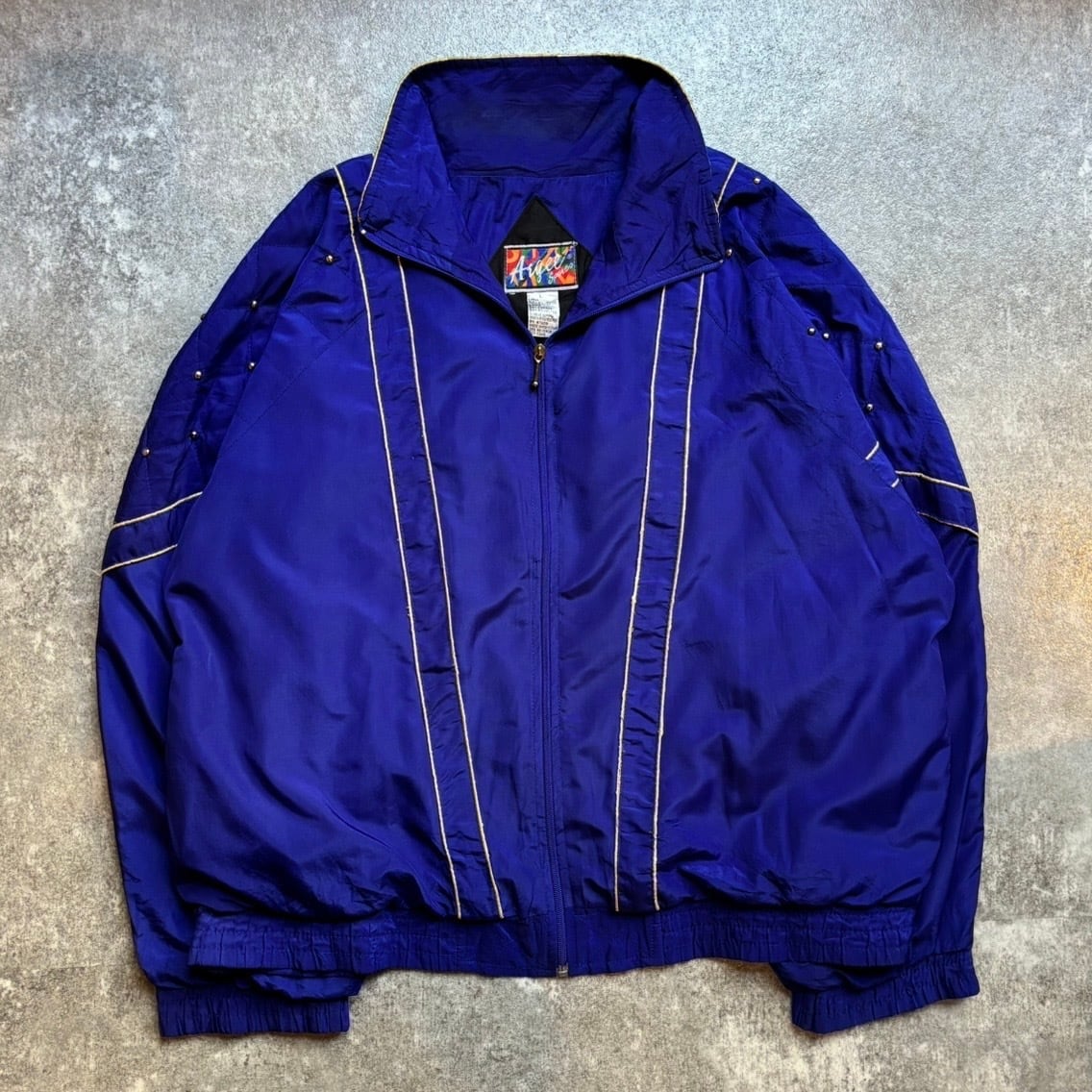 ナイキ マンチェスターシティ サッカー ジャケット 古着 青 XL 16136