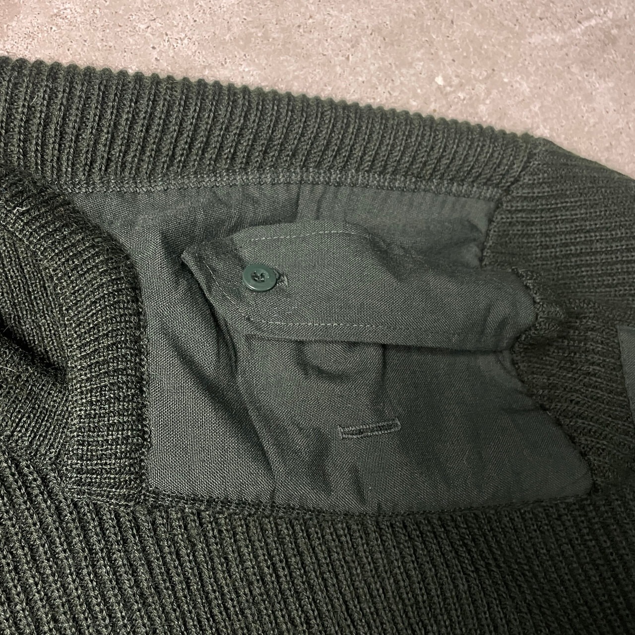 00年代 フランス軍 SAINT JAMES製 コマンドセーター Vネック ユーロ 