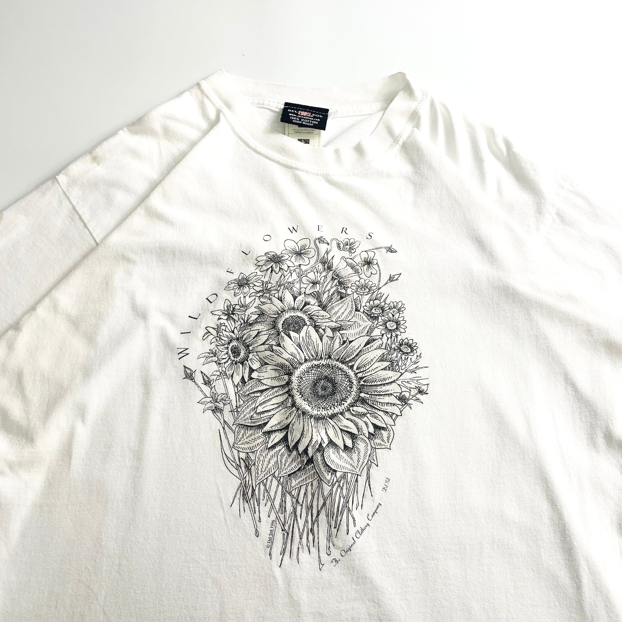 90s Wildflowers Botanical Art Tee