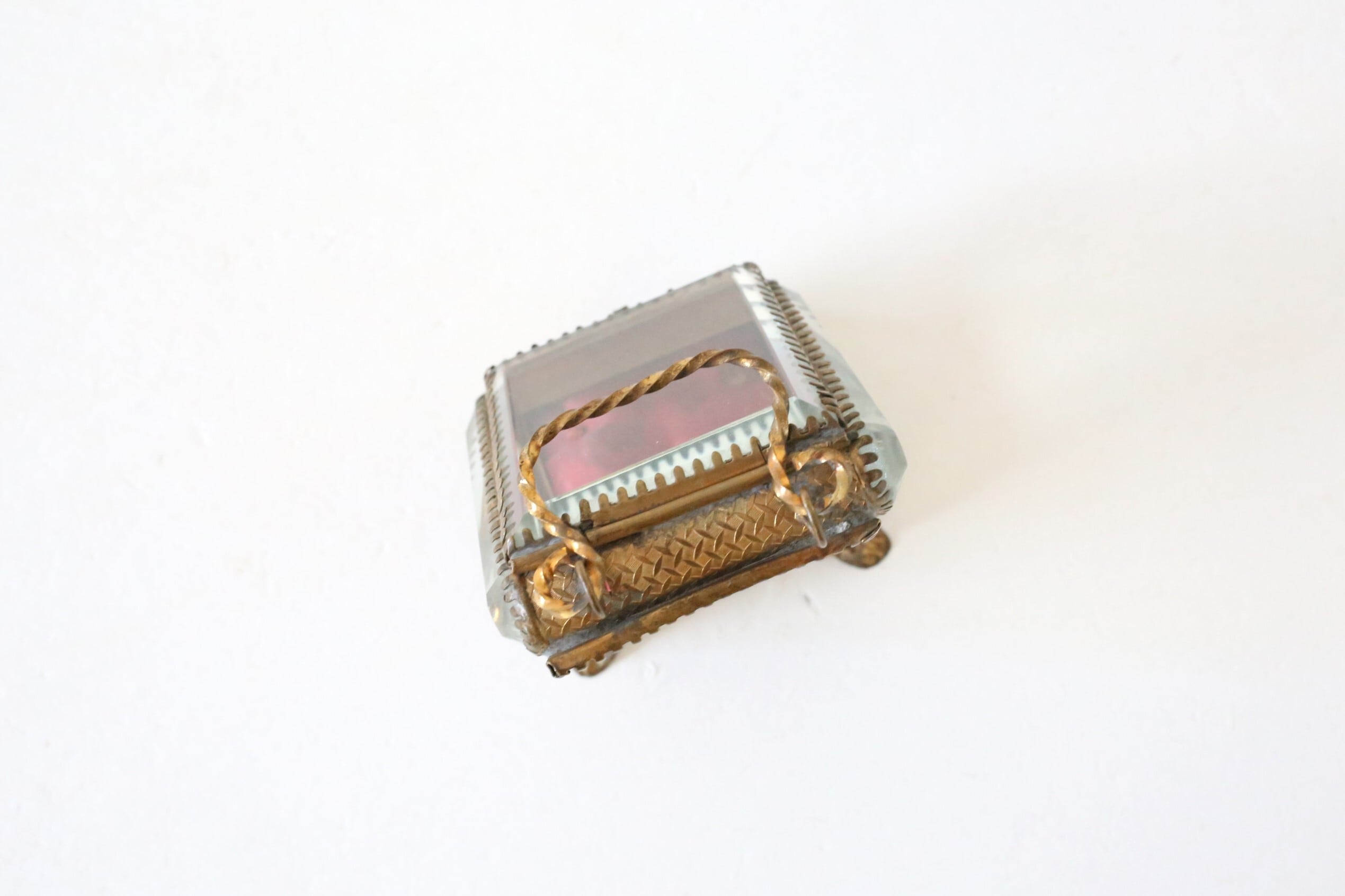 フランス アンティーク ジュエリーボックス 懐中時計ケース N-01811