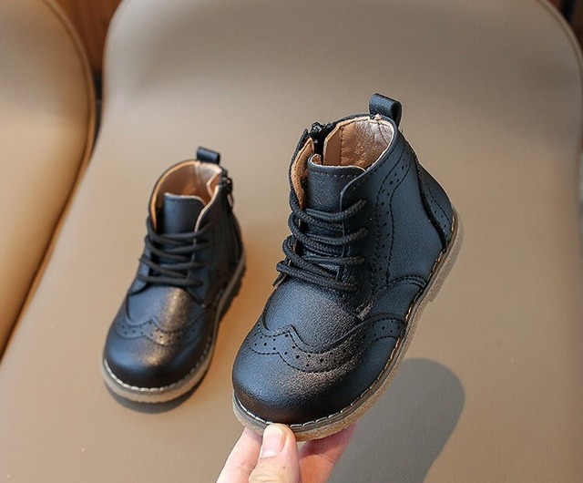 [即納brown14cm][取り寄せ]Lace-up boots