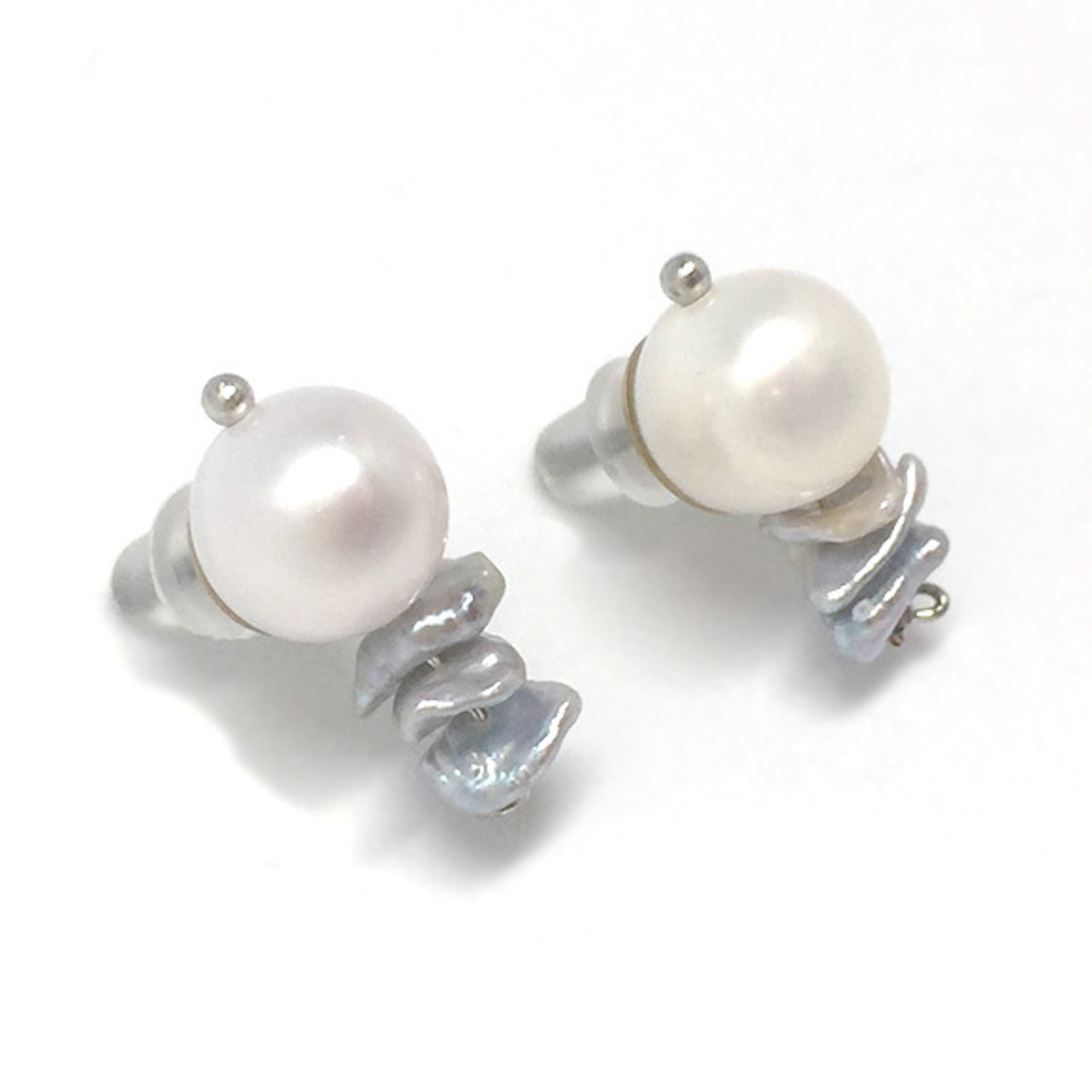 個性も出せるシンプルデザイン！ 白淡水パール・アコヤスタッドピアス sl2_8_20200423pp02