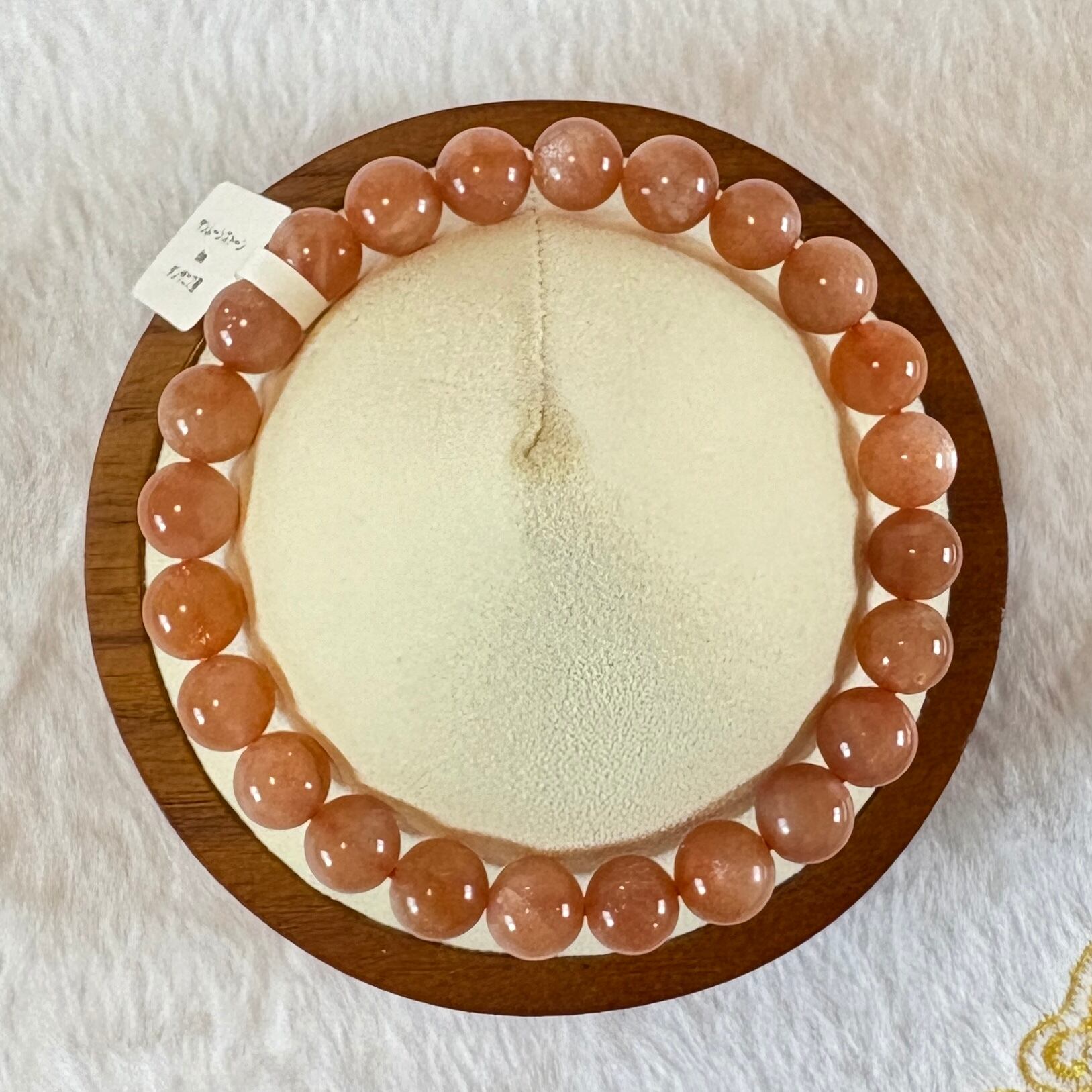 サンムーンストーン タンザニア産 丸珠8㎜、内周16.5㎝