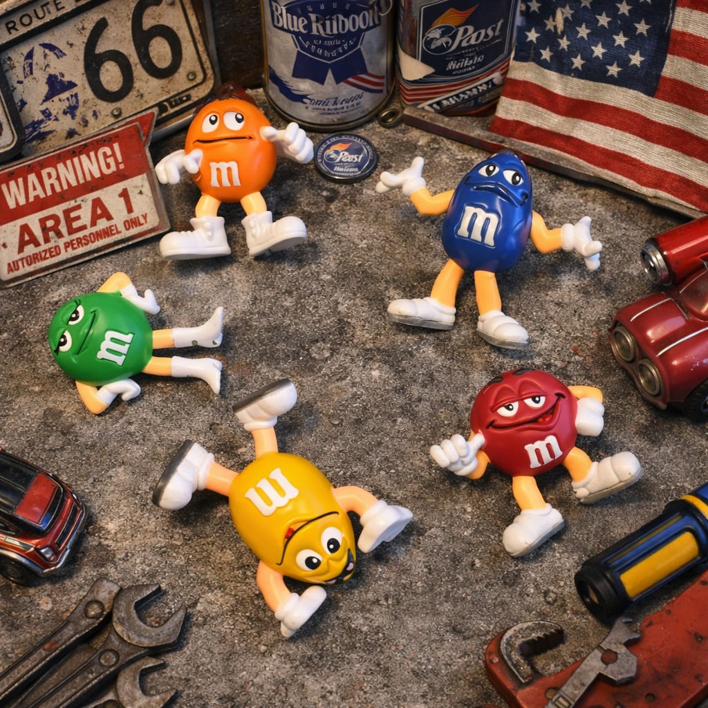 新品】M&M's キャラクター フィギュア 5体セット アメリカン雑貨