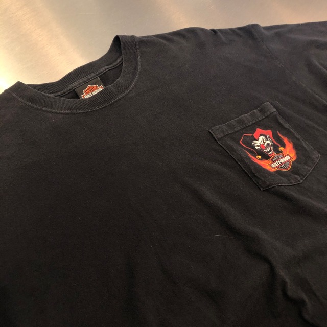 ⊕⊕ HARLEY-DAVIDSON POCKET T-SHIRT "USA製"
