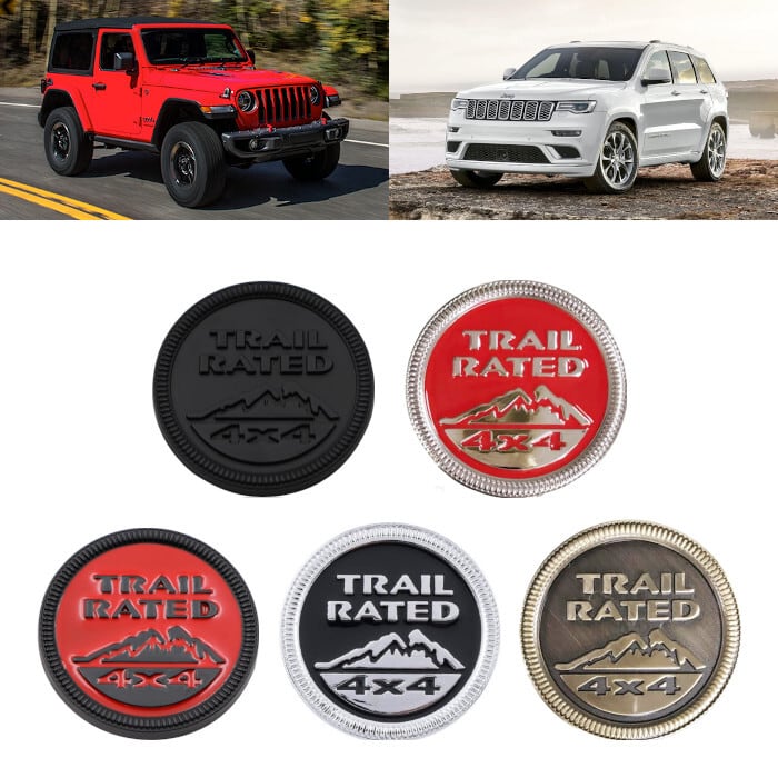 バッジ エンブレム TRAIL RATED 4X4 Jeep Compass Grand Cherokee Liberty Patriot  Wrangler ジープ グランドチェロキー コンパス パトリオット ラングラー リバティー 車バイクのパーツ店