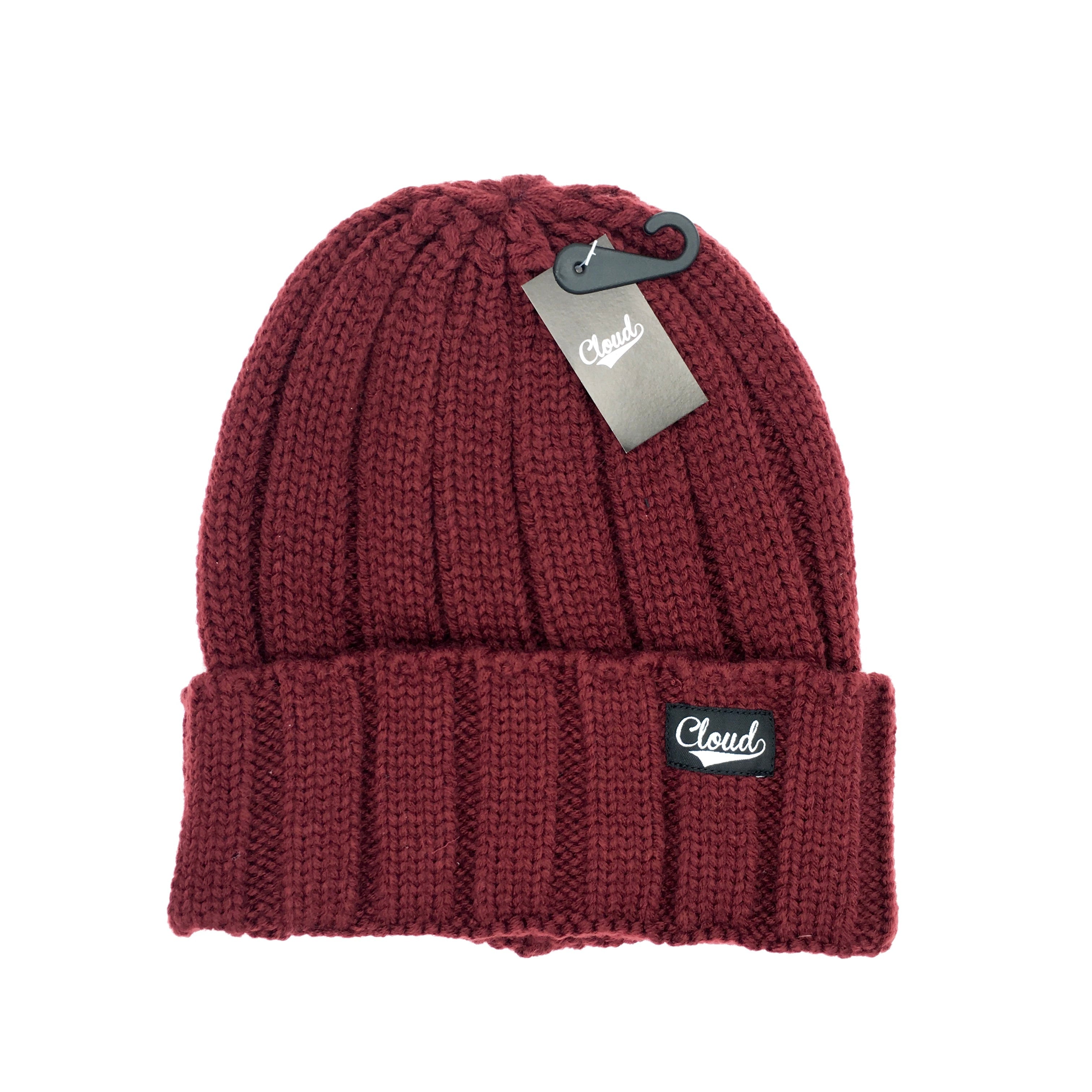 アクリルニットキャップ【NEWHATTAN】バーガンディ