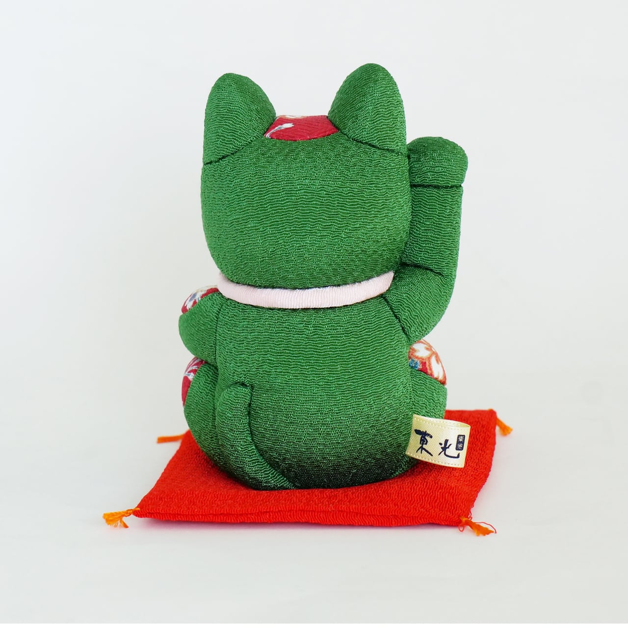 招き猫（中） 風水 緑 | 太陽漆器 オンラインショップ