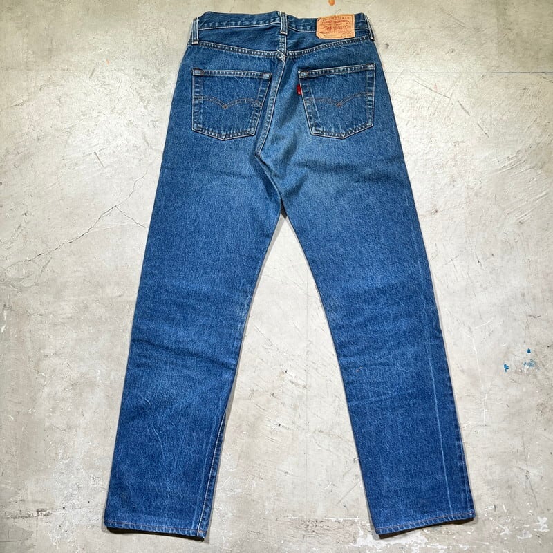 Levi's ブラックデニム ジーンズ ブランクタブ 30サイズ リーバイス