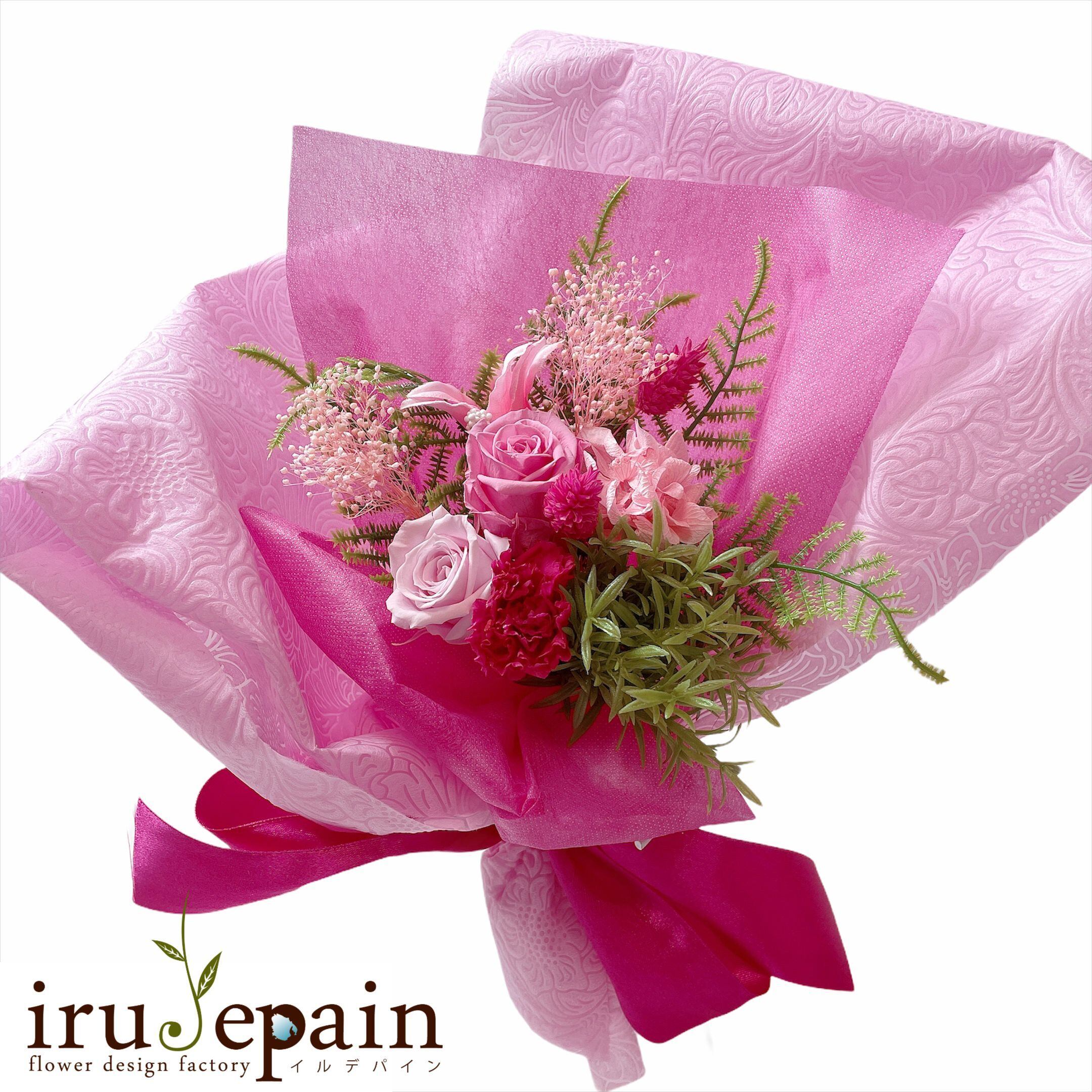 プリザーブドフラワー 花束】 「ローズフラワープティーフェリーチェ