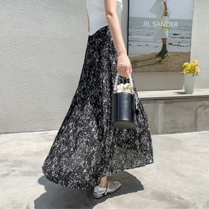 小花柄 ティアード ロング スカート 10210